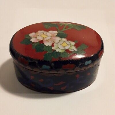 Antique Japanese Cloisonne Snuff Box Meiji Period • 115$