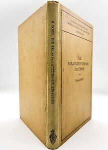 Einstein’s Theory of Relativity – FIRST EDITION – 1920 GERMAN Print – Max BORN