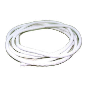 Taylor Cable Wire Conduit 38920; Convoluted Tubing White 1/4" 10', Polyethylene