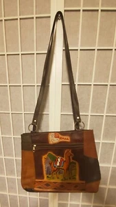 NWT MADE IN PERU VINTAGE WOME'NS SHOULDER BAG HANDBAG.LOGO PERUVIAN ANIMAL"LLAMA - Picture 1 of 7