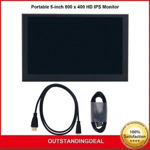 Portable 5-inch 800 x 400 HD IPS Monitor USB Mini LCD Display with Metal Case - Picture 1 of 7
