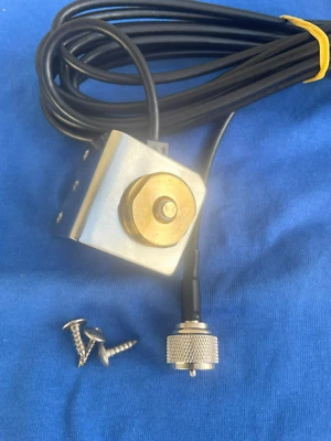 Soporte guardabarros 3/4" NMO ACERO INOXIDABLE L MONTAJE CON CONECTOR PL-259 HECHO EN EE. UU. Foto 1 de 2