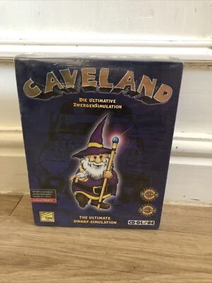 Caveland Cd-Rom PC Grande Box-Ovp-Top-Very Raro Nuevo y Sellado / Cueva Tierra - Imagen 1 de 3