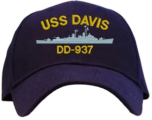 USS Davis DD-937 Embroidered Baseball Cap - Available in 3 Colors Hat - Picture 1 of 5