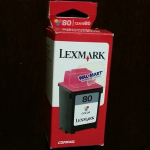 New - Lexmark 80 - Color Inkjet - 12A1980 - Open Box - Sealed Bag - Genuine OEM - Picture 1 of 8