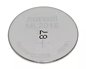 Maxell ML2016 Knopfzelle Akku Batterie | wiederaufladbar | CR2016 | 3V 25mAh - Bild 1 von 2