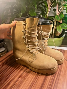 Belleville US Army Military Combat Work Quality Goretex Boots Women's Size 5 Tan - Picture 1 of 16