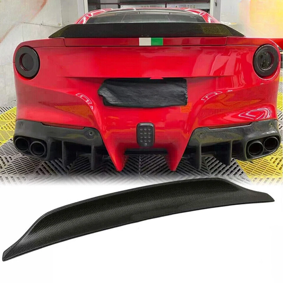 Alerón trasero de carbono real para Ferrari F12 Berlinetta cupé 2013-2016 Foto 1 de 4