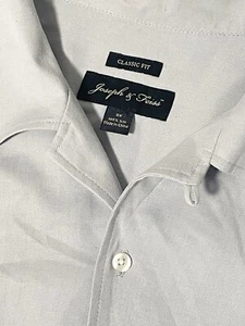Joseph Feiss 100% Seide Hemd Herren 3X Hellblau Schlaufenkragen Classic Fit Knopf - Bild 1 von 13
