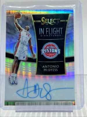 ANTONIO MCDYESS 1 2018-19 SELECT IN FLIGHT AUTOGRAPH SILVER AUTO 124/199 - Image 1 of 2
