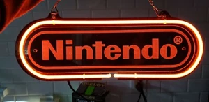 New Nintendo Neon Light Sign 14" Beer Cave Gift Lamp Bar Game Room - Picture 1 of 2