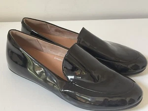 Fitflop Womens Lena Black Patent Leather Loafer Flats US Size 9 - Picture 1 of 13