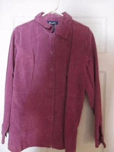 Chaqueta de gamuza Denim & Company, nueva con etiquetas, mediana - Imagen 1 de 3