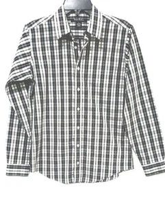 Brooks Brothers Men Shirt Blue/White/Red Plaid Botton Front Non Iron 100% Cotton - Picture 1 of 12