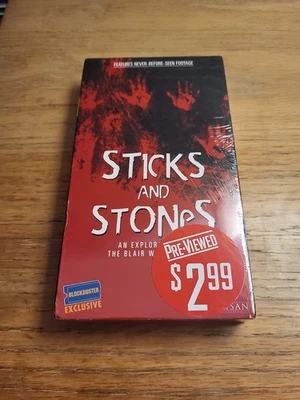 Sticks And Stones An Exploration of The Blair Witch Legend VHS 1999 Blockbuster - Image 1 of 4