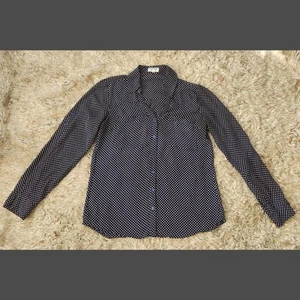 Express The Portofino Shirt Long Sleeve Collared Button Down Blouse Women's Med - Picture 1 of 11
