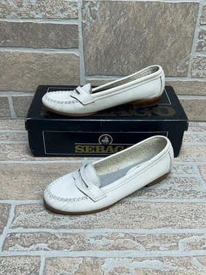 Винтажные женские мокасины Sebago White Rainbow Boat обувь 5,5 - Изображение 1 из 4