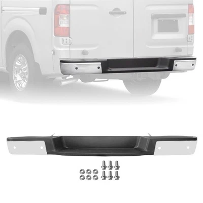 Chrome Rear Bumper Assembly For 2012-2021 Nissan NV1500 NV2500 NV3500 w/Park - Image 1 of 4