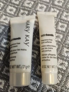 NEW Mary Kay Fragrance Free SATIN HANDS Hand Cream & Softener MINI Travel Size - Picture 1 of 2