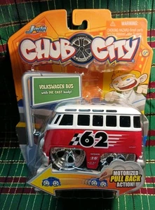 2006 Jada Chub City 1962 Volkswagen Bus -Motorized Pullback Action -Tooned-Fat - Picture 1 of 7