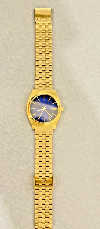Nixon Time Teller Watch (Gold/Cobalt) Stainless Steel Analog Watch - image 1 of 4