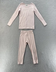 Childhoods Clothing Pajamas Girls 6/7 Pale Pink Lounge Set Long Sleeve Pants * - Picture 1 of 16