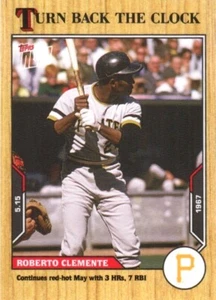 Tarjeta de béisbol Roberto Clemente #45 2021 Topps Now Back The Clock (PR:604) - Imagen 1 de 2