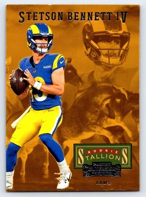 2023 Panini Contenders Football #4 Stetson Bennett IV Rookie Stallions Rams - Image 1 of 2