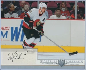 2006-2007 Be a Player Portraits WADE REDDEN 8"X10" SENATORS Autographed Card - Picture 1 of 2