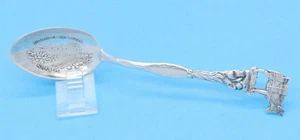 Sterling Summit of Peck's Peak Souvenir 4 1/4" Spoon Mule Donkey Handle No Mono - Picture 1 of 7