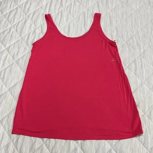 Lane Bryant Tank Top Shirt Womens 14 Pink Rayon Stretch Sleeveless EUC - Picture 1 of 8