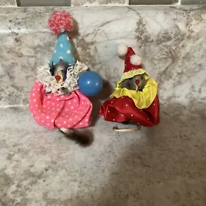 Vintage Original Pelztiere CLOWNS handgefertigt Russ - Bild 1 von 7