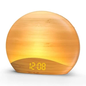 REACHER Clock Radio, Sunrise Alarm Clock with Bluetooth Speaker, Gradual Wake... - Picture 1 of 7