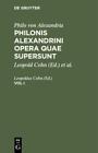 Philo von Alexandria: Philonis Alexandrini opera quae supersunt. Vol I  6772