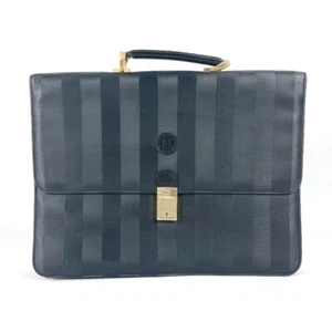 FENDI vintage Pecan logo Tote Bag Hand Bag Briefcase Business bag - Foto 1 di 14