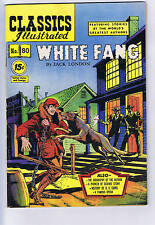 Classics Illustrated White Fang #80 Gilberton Pub 1955 HRN;125  EDITION #3