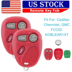 2 For 2001 2002 Chevrolet Silverado 1500 2500 3500 Remote Keyless Entry Key Fob - Picture 1 of 9