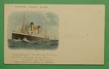 DR WHO WHITE STAR LINE PAQUEBOT RMS OCEANIC SHIP UNUSED POSTCARD PMC g68334