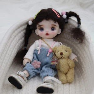 Schöne 1/8 BJD Puppe Mädchen mit Kleidung Gesicht Make-up Augen Haare Schuhe komplettes Set - Bild 1 von 10
