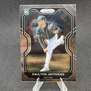 DAULTON JEFFERIES 2021 Panini Prizm Rookie #95 Oakland Athletics - Imagen 1 de 2