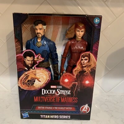 Marvel DOCTOR EXTRAÑO Y ESCARLATA BRUJA 12" Titan Hero Serie 2 PACK Figuras 2022 Foto 1 de 4