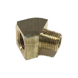 BRASS 45º STREET ELBOW 1/8" FNPT x 1/8" MNPT FUEL/AIR/WATER/OIL/GAS WOG - Picture 1 of 2