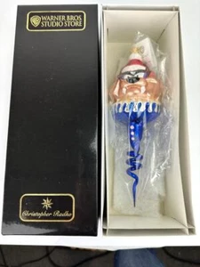 Christopher Radko NUEVO EN CAJA WB TAZ SPRITE Vidrio Adorno de Navidad 1637/5000 Polonia - Imagen 1 de 4