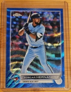 Teoscar Hernandez 2022 Topps Chrome 185 Blue Wave Refractor # /75 Blue Jays  - Bild 1 von 2