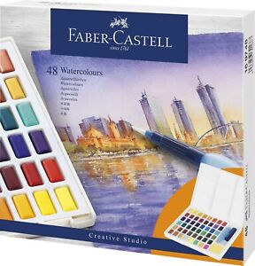 Faber-Castell Aquarellfarben in Näpfchen 48er Etui