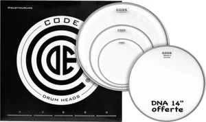 TRANS SKIN PACK. GENERATOR ROCK 10+12+16+14 DNA CODE DRUMHEADS TPGENCLRR - Picture 1 of 1