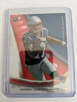 🏆 2013 Topps Platinum Red Refractor /25 AARON DOBSON #138 NEW ENGLAND PATRIOTS - Image 1 of 2