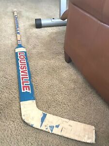 Ron Tugnutt Quebec Nordiques Signed Louisville TPS Game Used GOALIE Stick       