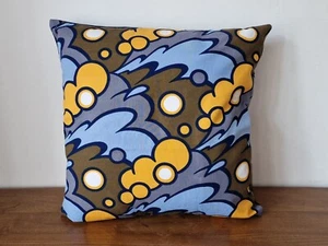 Handmade scatter cushion cover vintage 1970s Heals Juliusz Heller Splash Fabric - Picture 1 of 2
