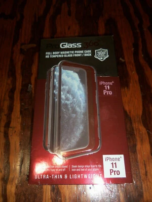 Профессиональное стекло 360 ° полный корпус iPhone 11 Pro магнитные HD закаленное стекло чехол  - Изображение 1 из 2